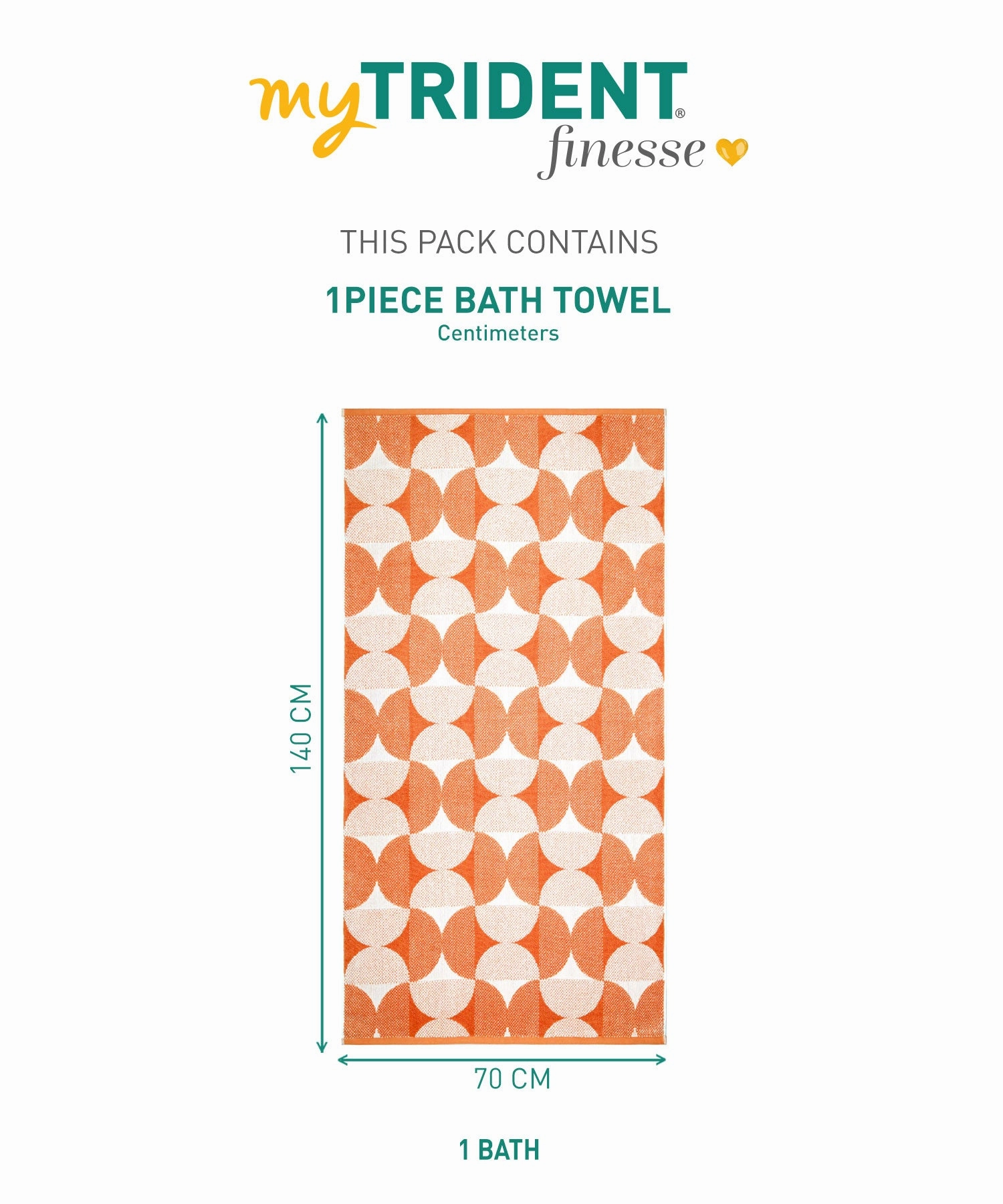 Finesse Fashion Bath Towel, 600 GSM, Cotton Rich, Muted Clay
