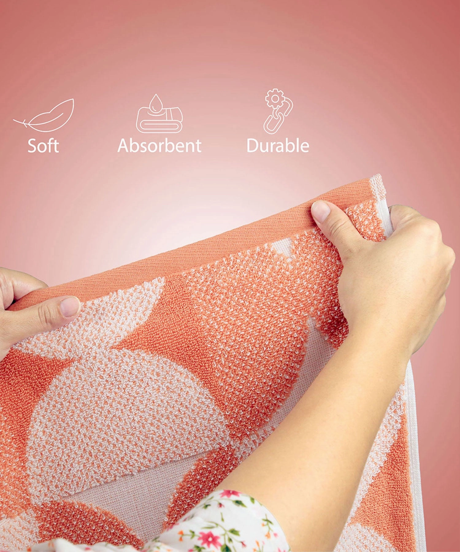 Finesse Fashion Bath Towel, 600 GSM, Cotton Rich, Muted Clay