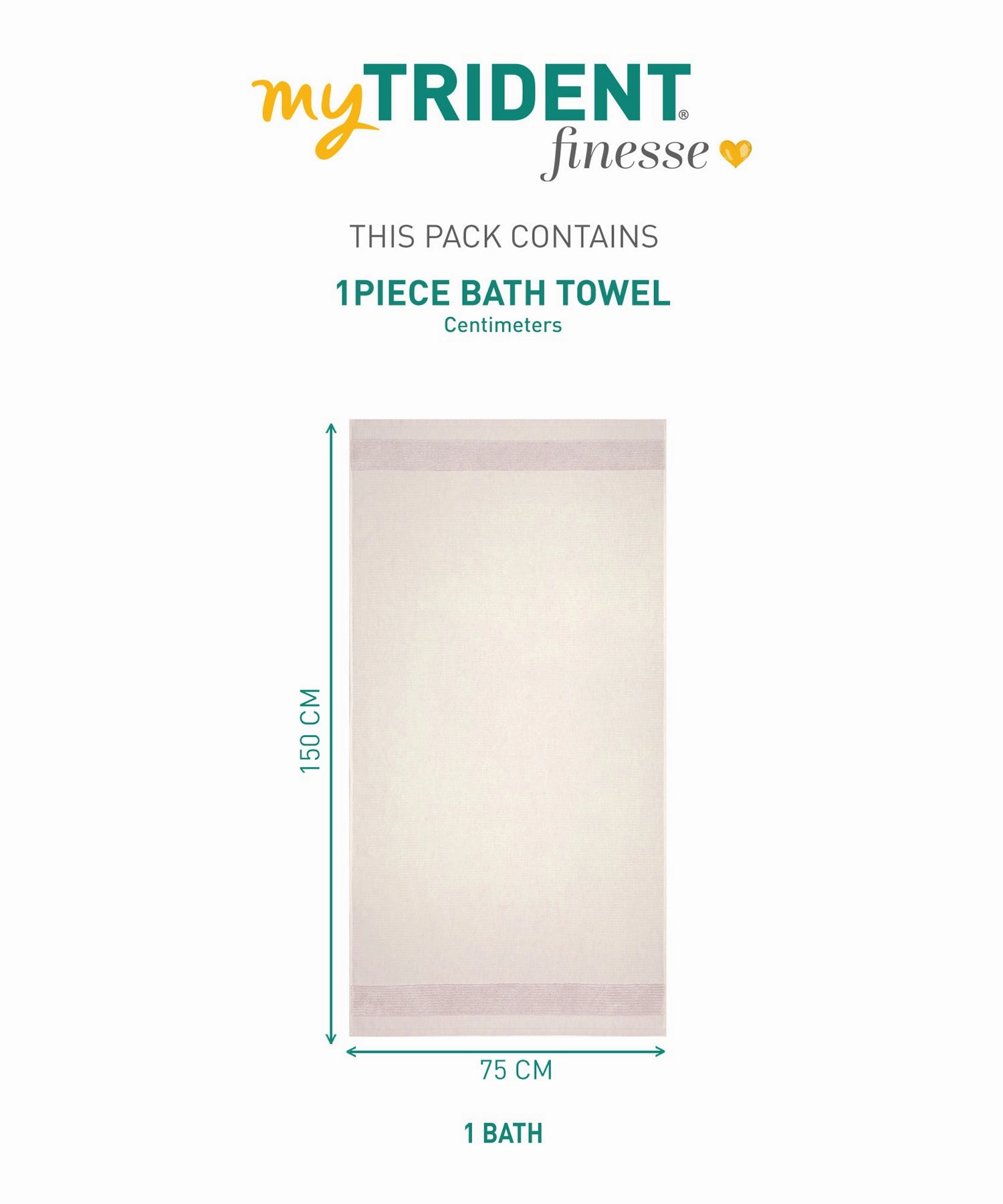Finesse Fashion Waffle Towel , 600 Gsm, Cotton Rich, Bath Towel, Peyote