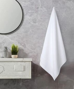 Finesse Fashion Waffle Towel , 600 Gsm, Cotton Rich, Bath Towel, White bath towels,soft towels,bathroom textiles