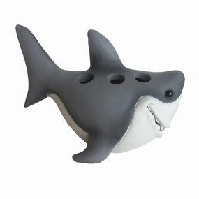 Fish N Sharks Great White Toothbrush Holder toothbrush holder,bathroom cup,bathroom organizer