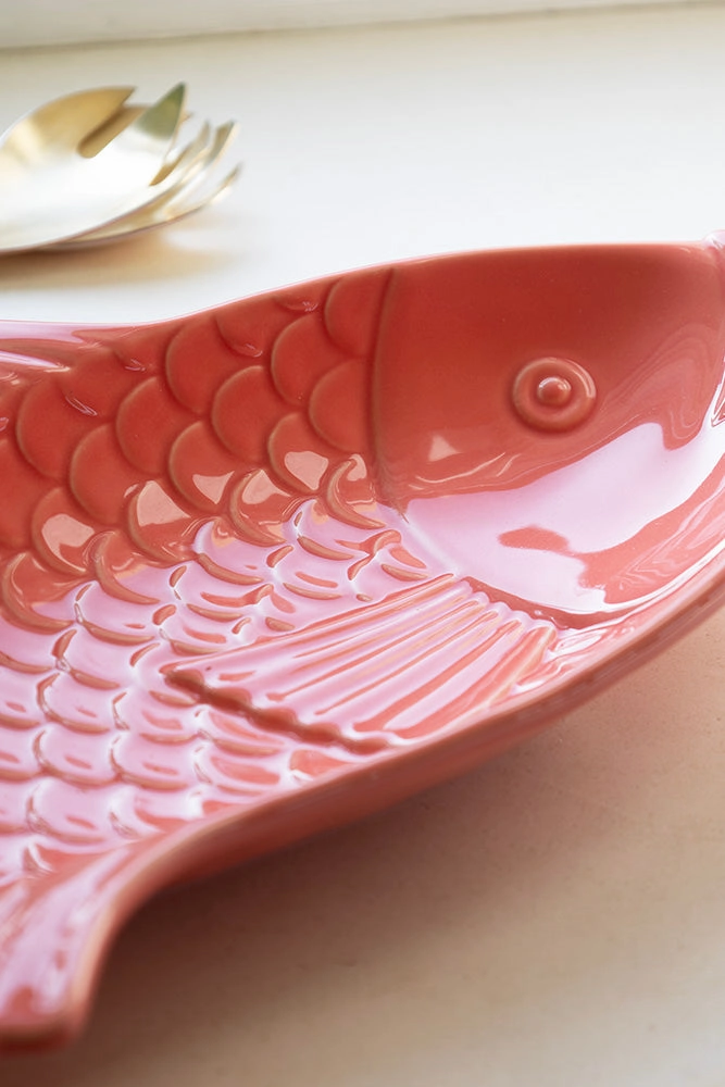 Fish-Shaped Ceramic Serving Dish
