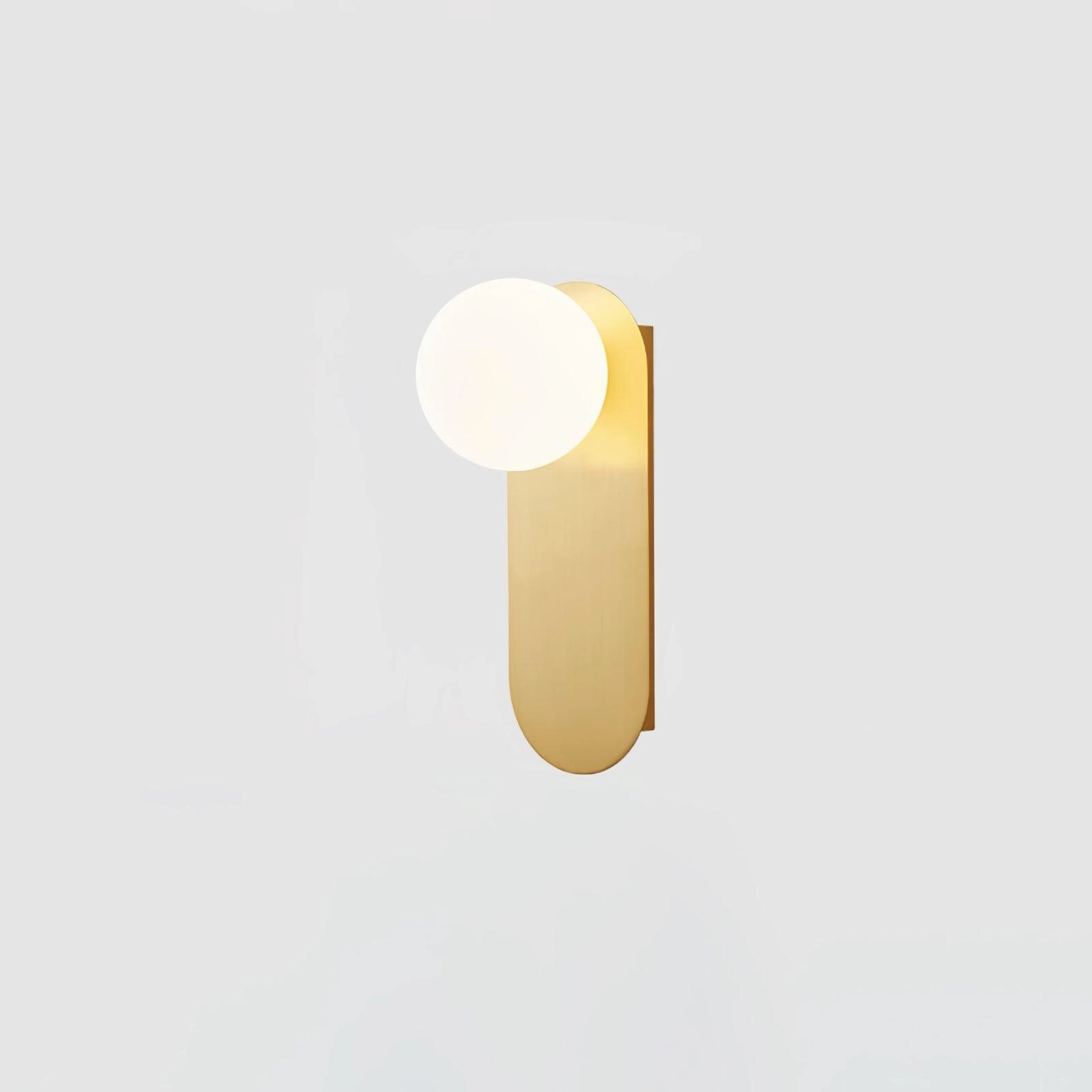 Flat Base Globe Sconce