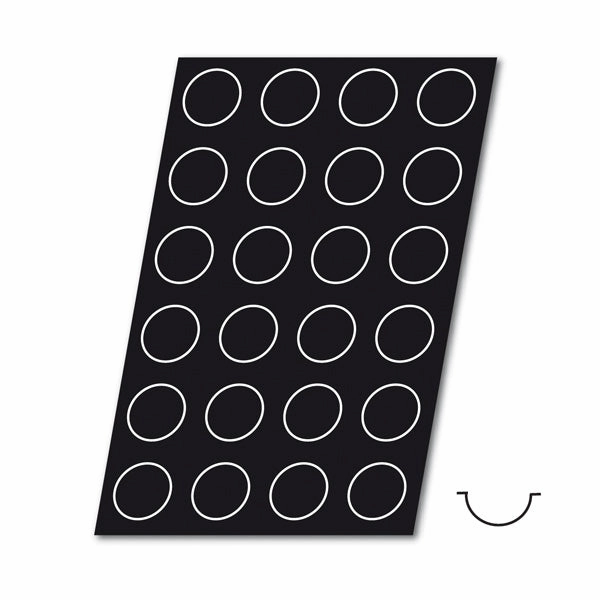 Flexipan 1268 Half Sphere Mold, Sheet of 24, 2-3/4"