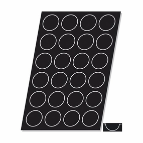 Flexipan FLX01593 Half Sphere Mold, Sheet of 24, 3-1/8" baking tools,cake baking,kitchen gadgets