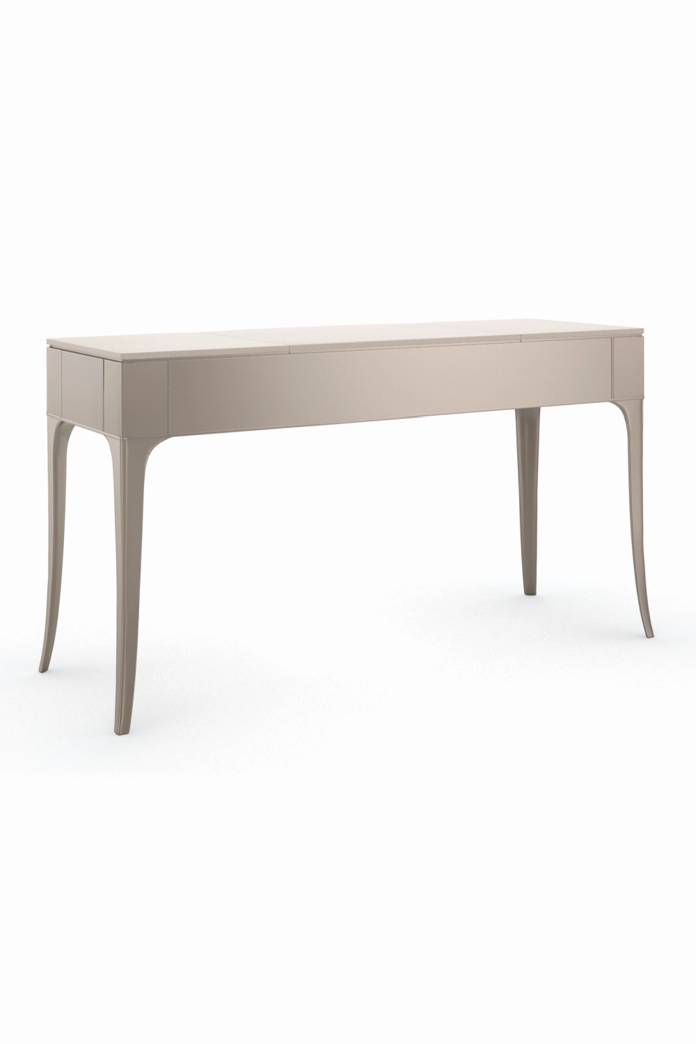 Flip Top Mirror Vanity Table | Caracole Kiss N Makeup