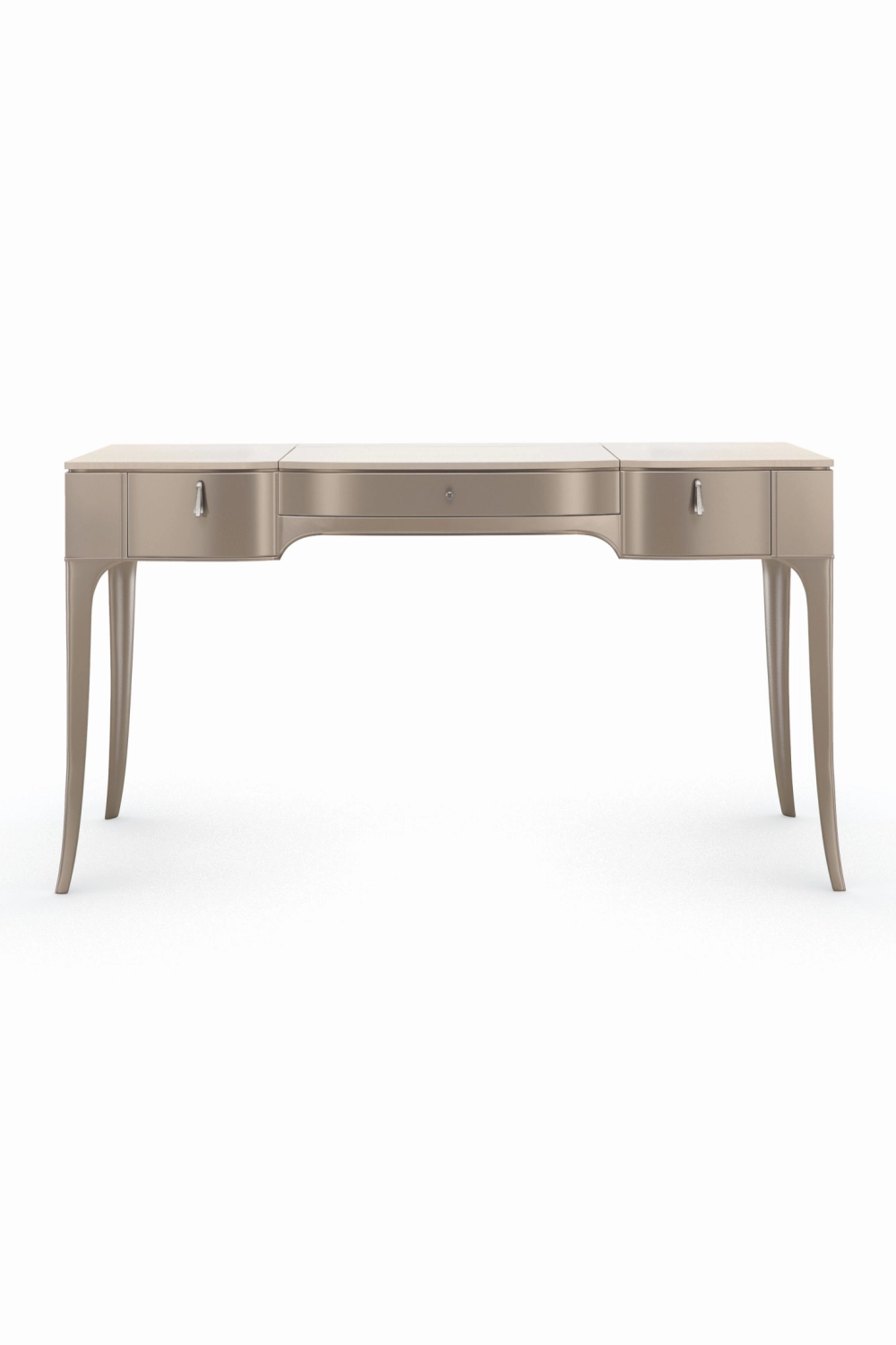 Flip Top Mirror Vanity Table | Caracole Kiss N Makeup desk,home desk,workstation