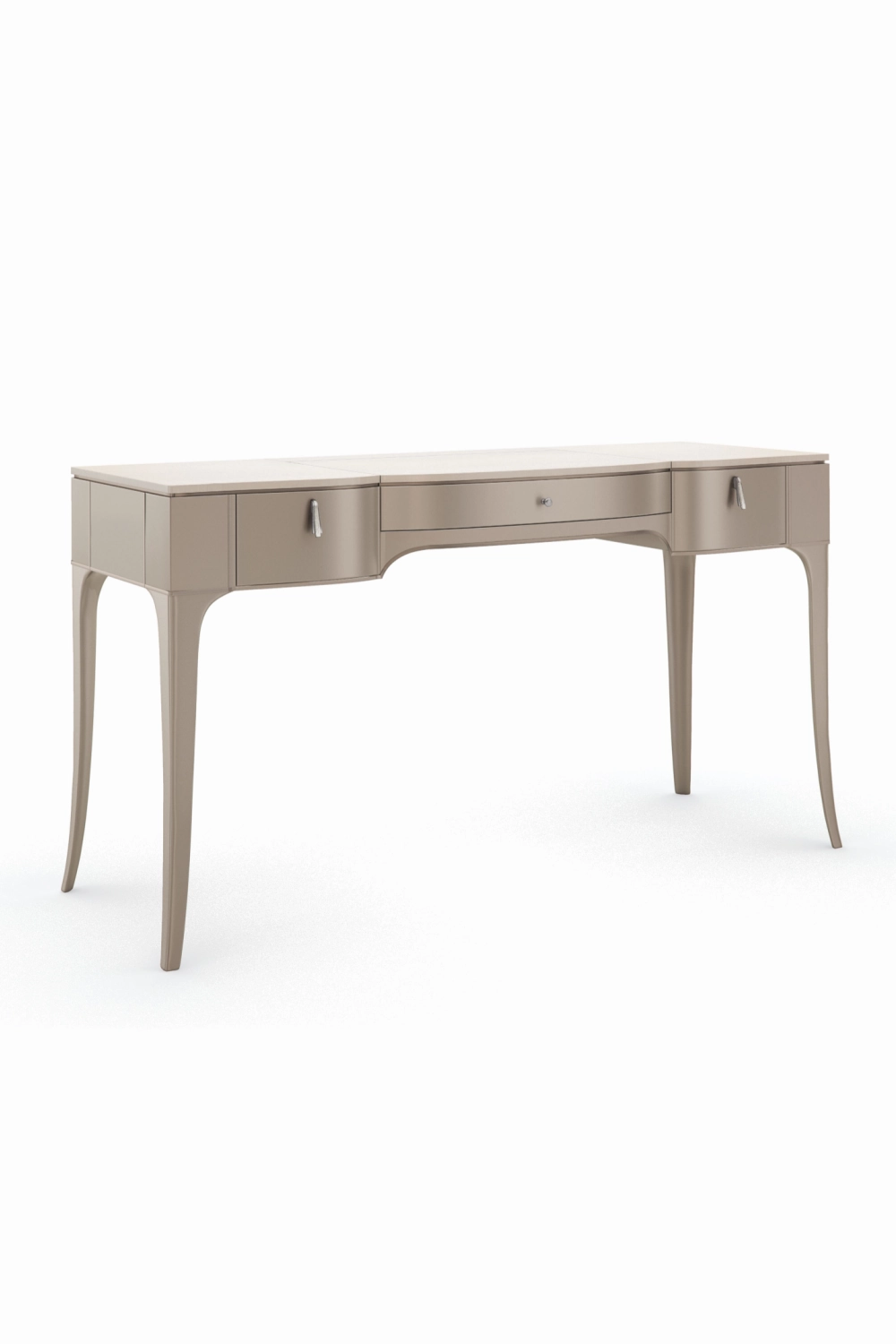 Flip Top Mirror Vanity Table | Caracole Kiss N Makeup