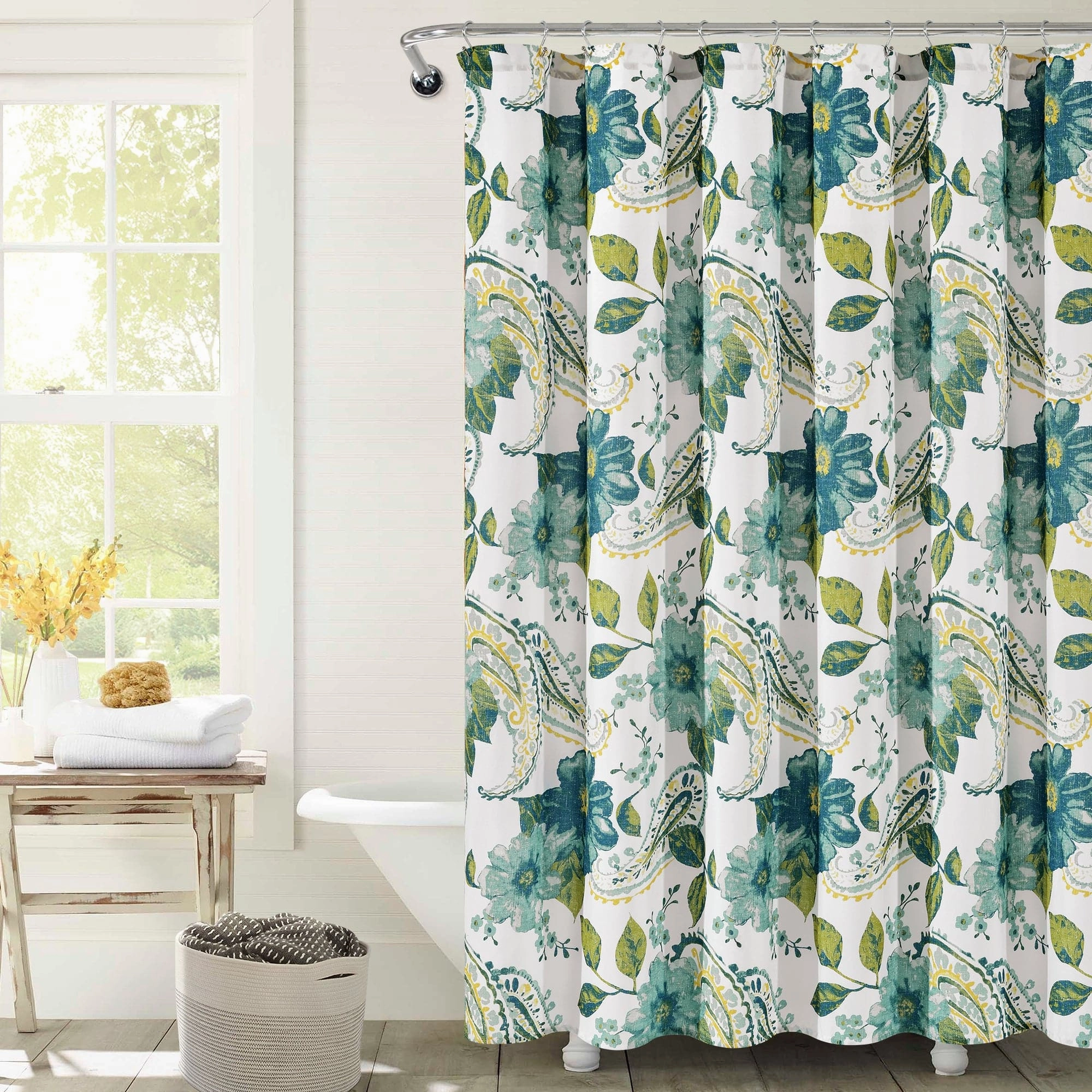 Floral Paisley Shower Curtain shower curtain,bath curtain,bathroom decor