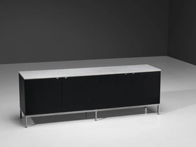Florence Knoll for Knoll International Sideboard with Marble Top storage cabinet,organizer,furniture storage
