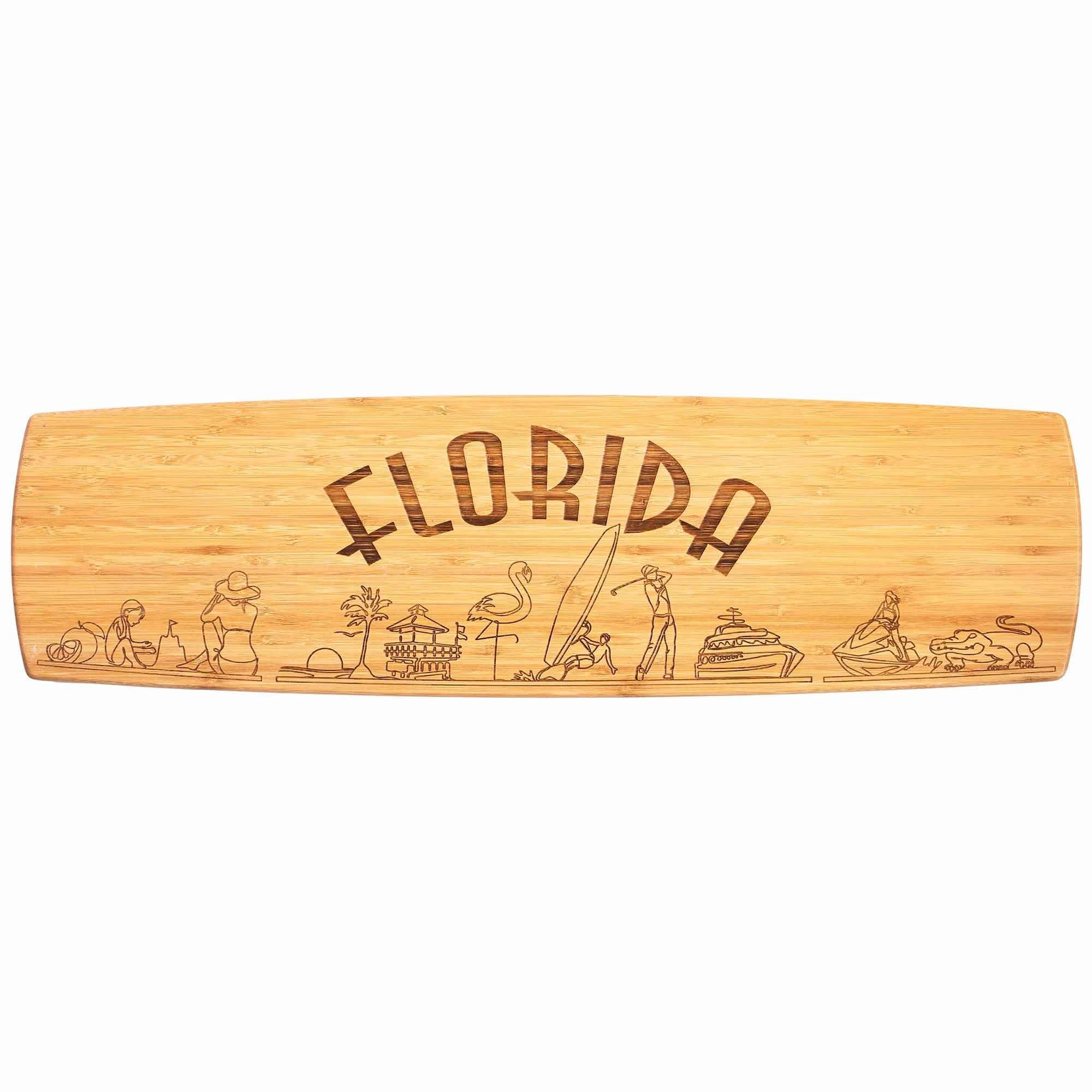 Florida Engraved XL Charcuterie Board, 30" x 8-1/2" cutting board,chopping board,kitchen tools