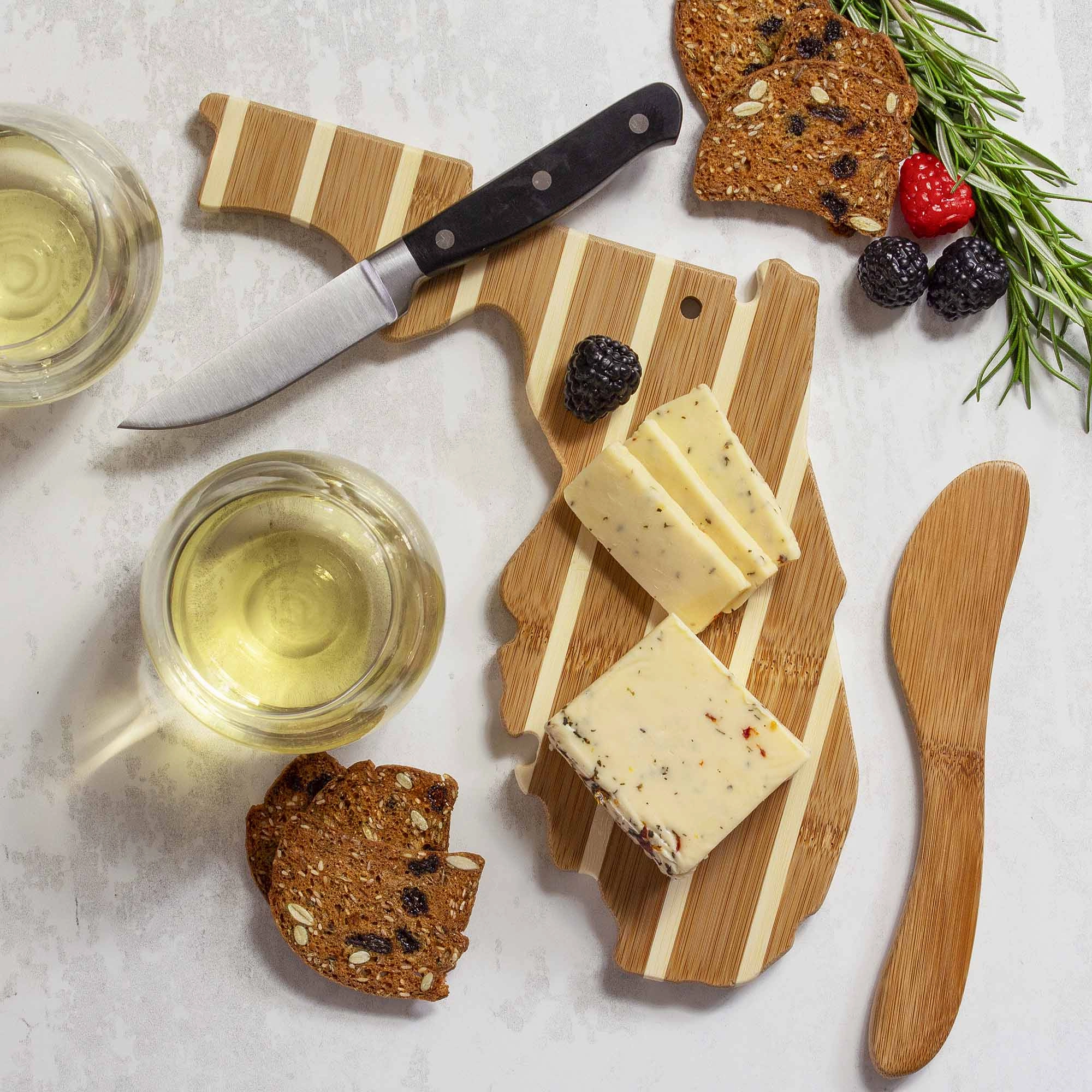 Florida Serving Board with Spreader Knife Gift Set