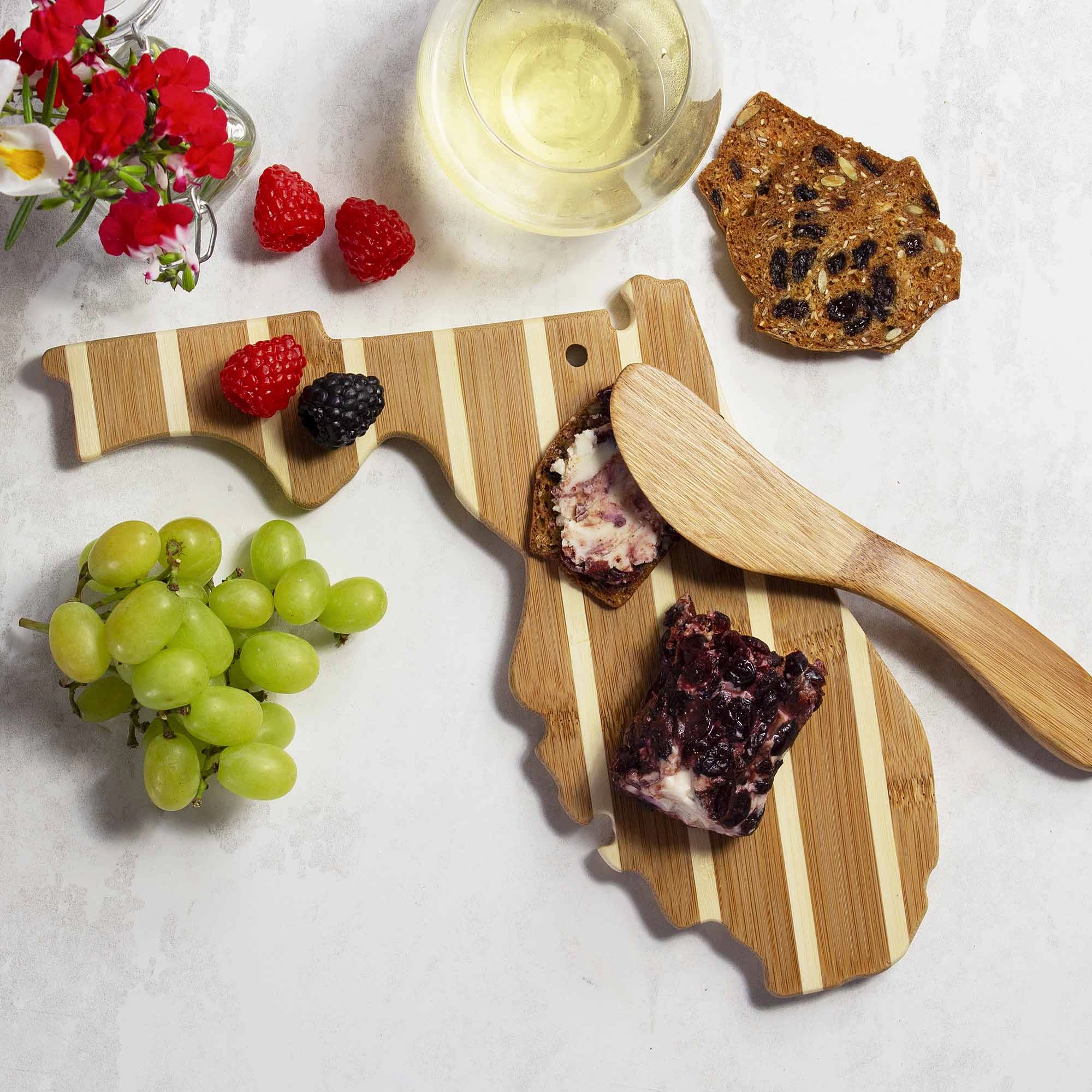 Florida Serving Board with Spreader Knife Gift Set