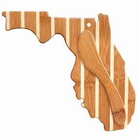 Florida Serving Board with Spreader Knife Gift Set cutting board,chopping board,kitchen tools