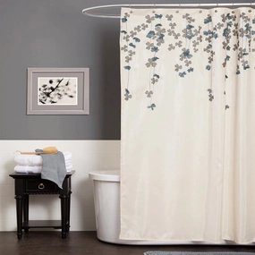 Flower Drops Shower Curtain shower curtain,bath curtain,bathroom decor