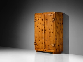 Franz Xaver Sproll Hand-Crafted Large Cabinet in Solid Pine storage cabinet,organizer,furniture storage