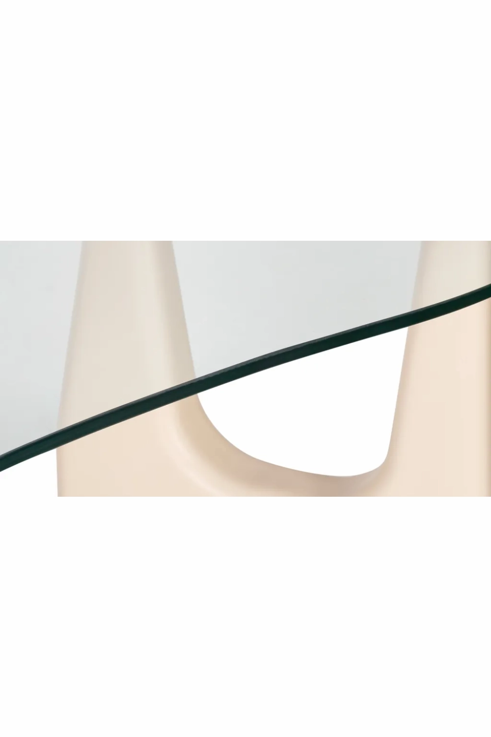 Freeform Tempered Glass Desk | NV Gallery Orwell
