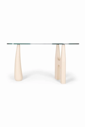 Freeform Tempered Glass Desk | NV Gallery Orwell desk,home desk,workstation