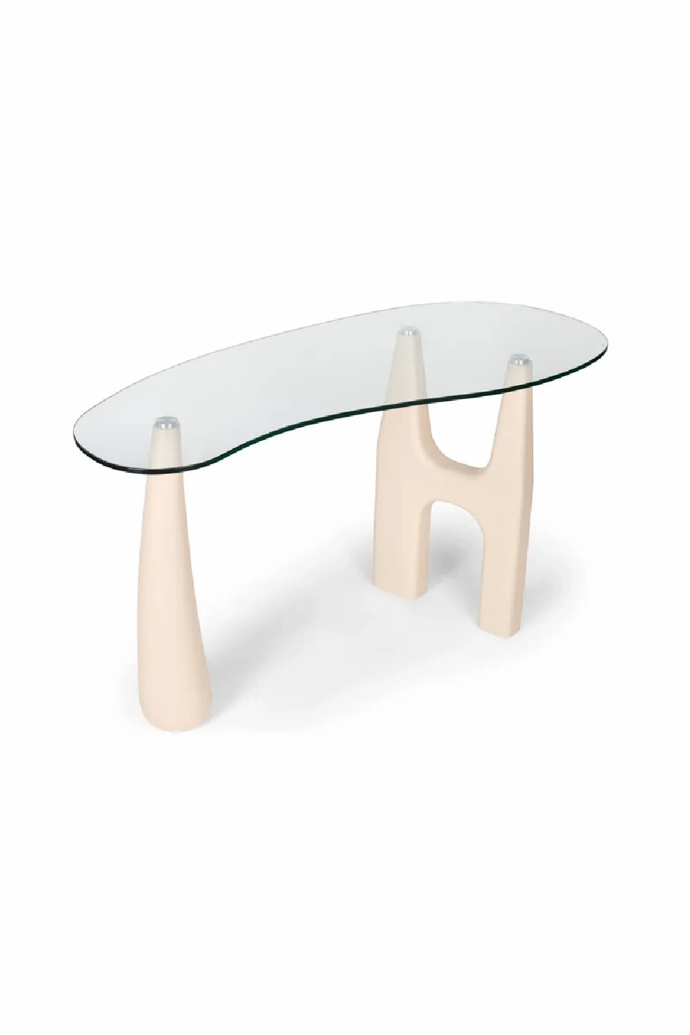 Freeform Tempered Glass Desk | NV Gallery Orwell