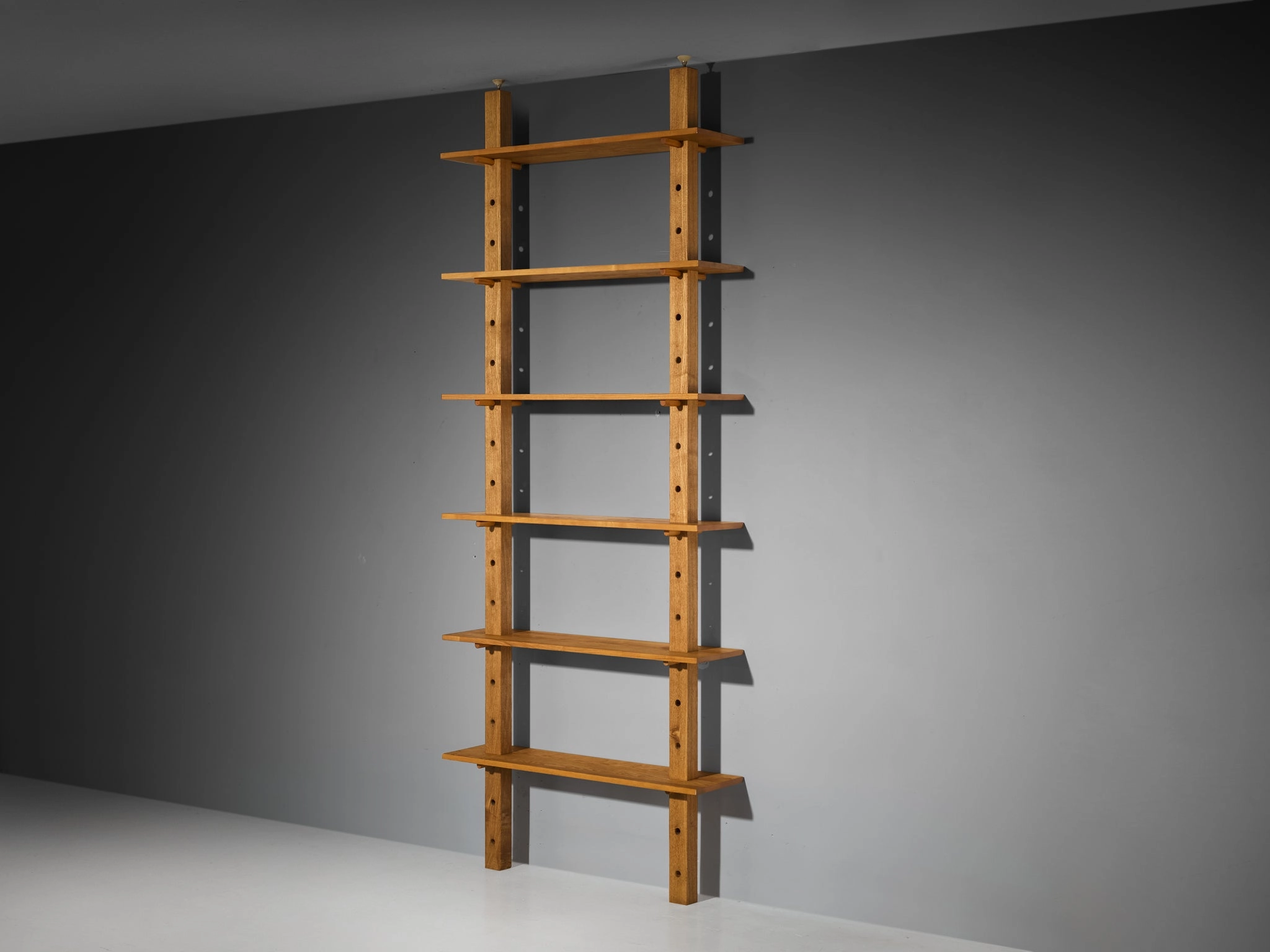 French Mid-Century Modern Bookcase or Shelf Unit in Solid Ash storage cabinet,organizer,furniture storage
