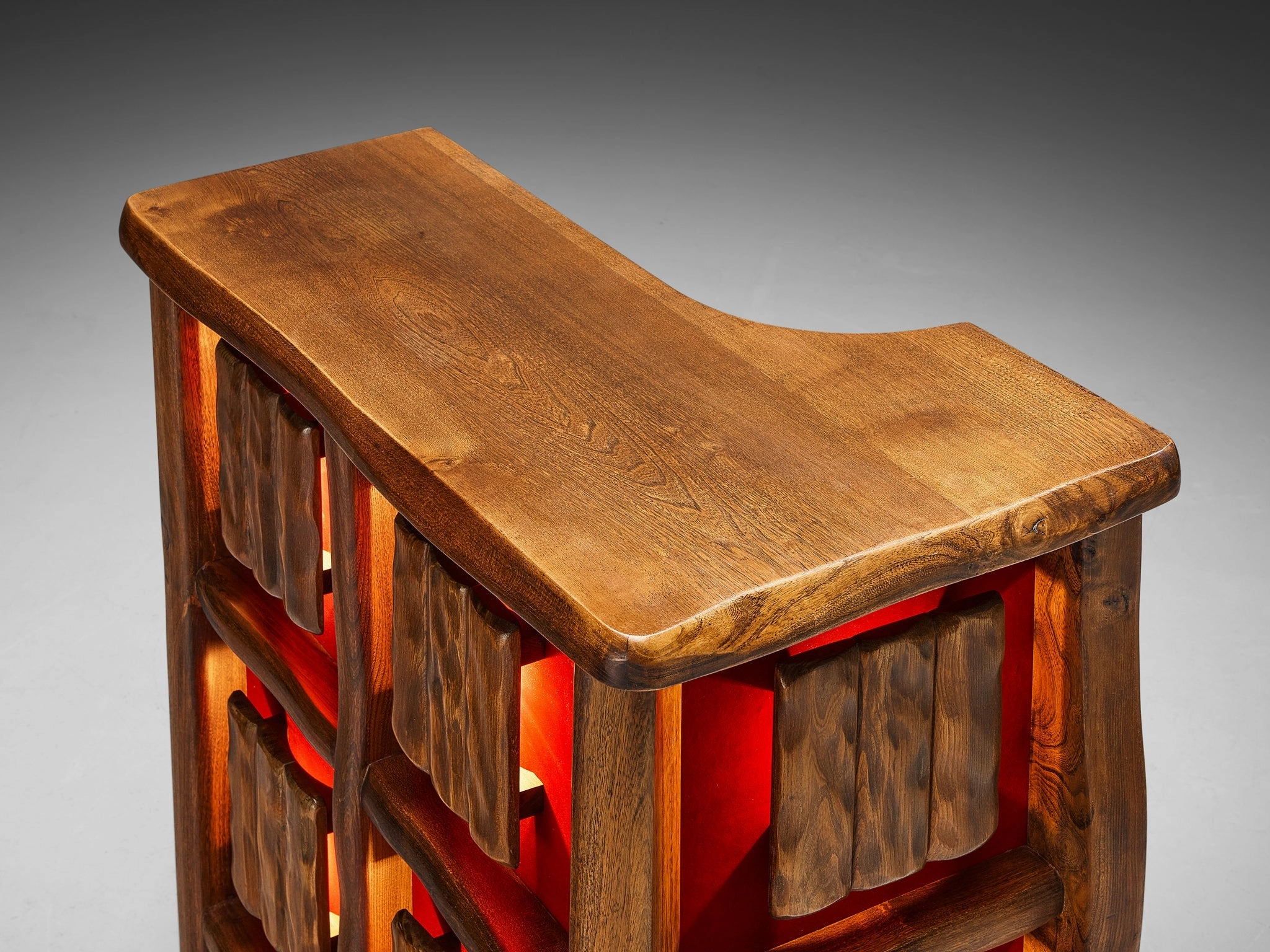 French Multifunctional Cabinet in Solid Elm