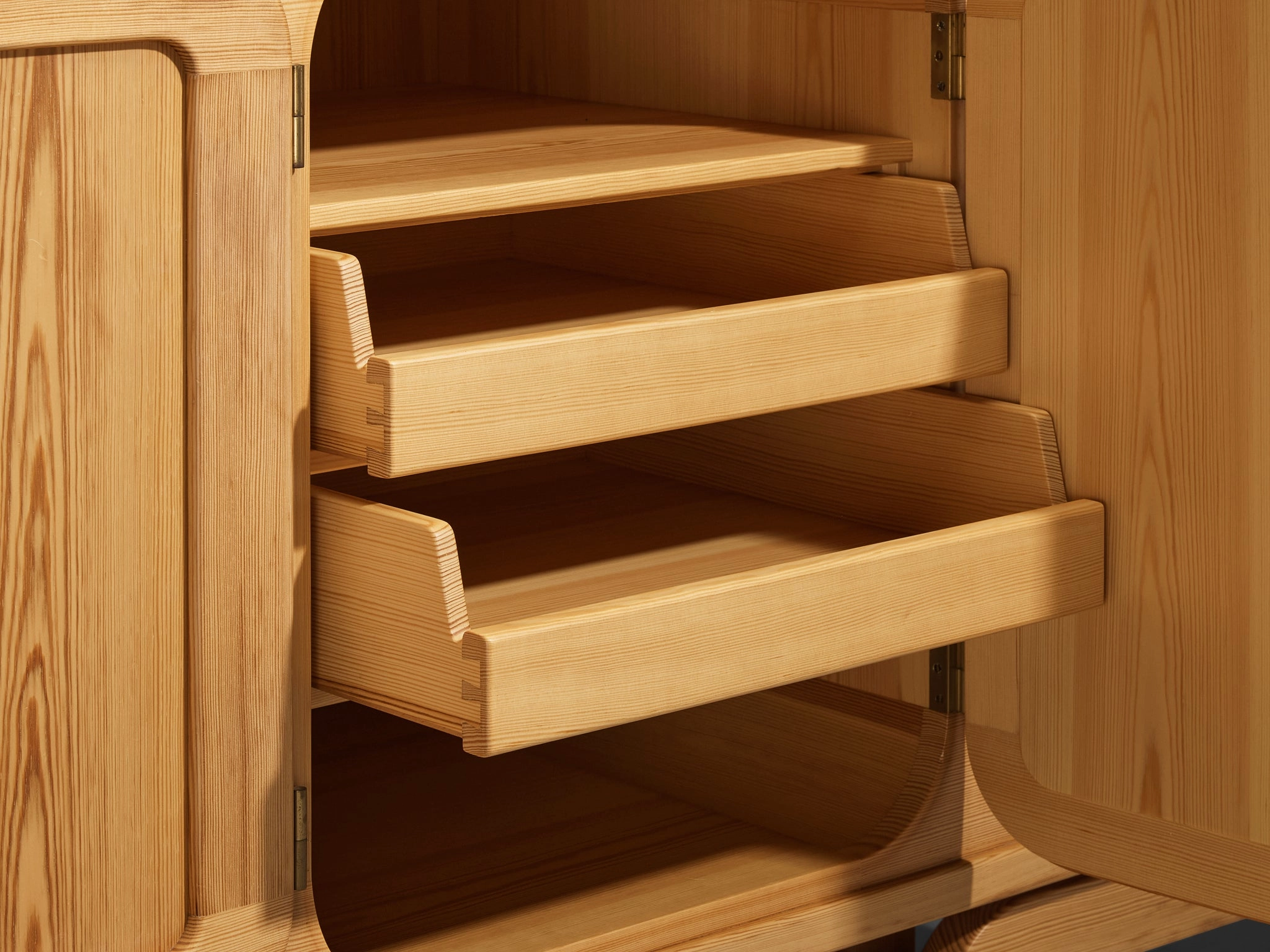 French Postmodern Sideboard in Pine