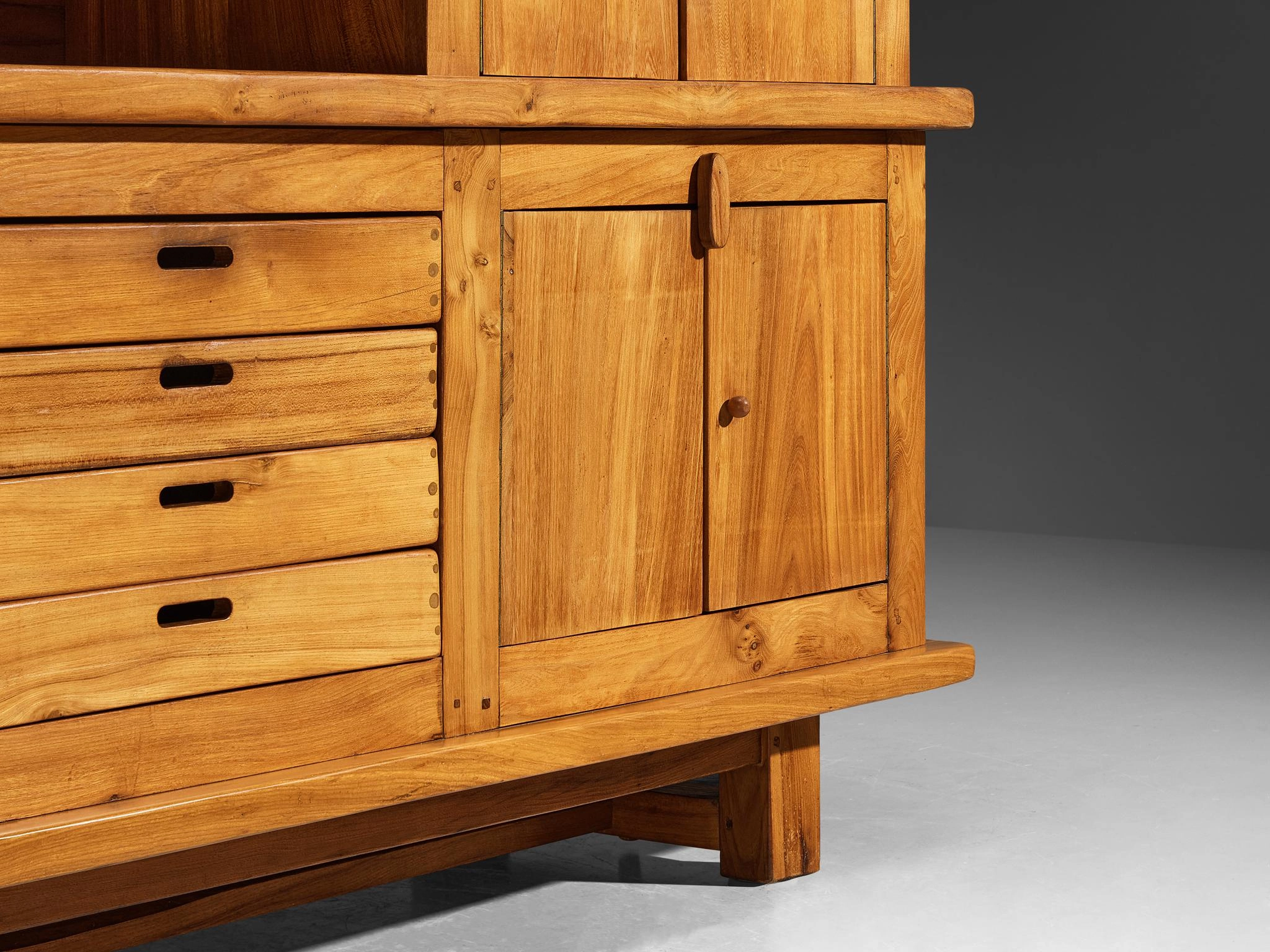 French Sideboard in Solid Elm by Skilled Craftsman