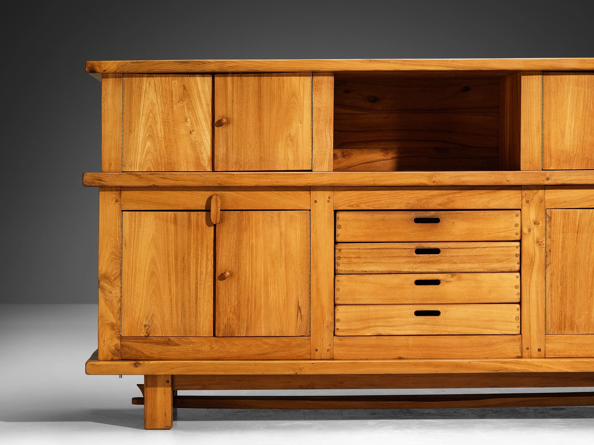 French Sideboard in Solid Elm by Skilled Craftsman