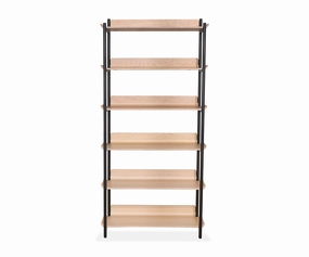Freya 6 Shelves - Oak sofa,couch,living room furniture