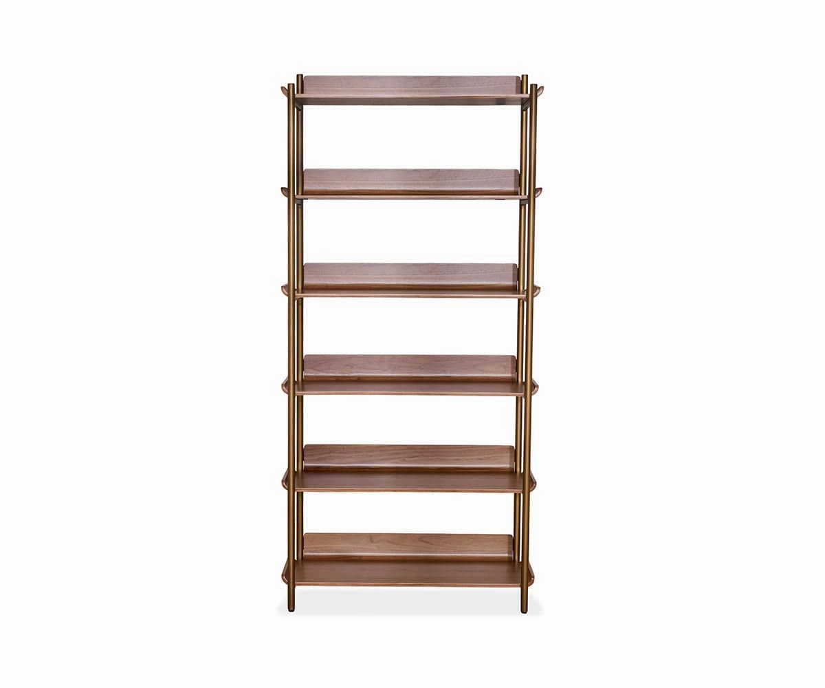 Freya 6 Shelves - Walnut sofa,couch,living room furniture