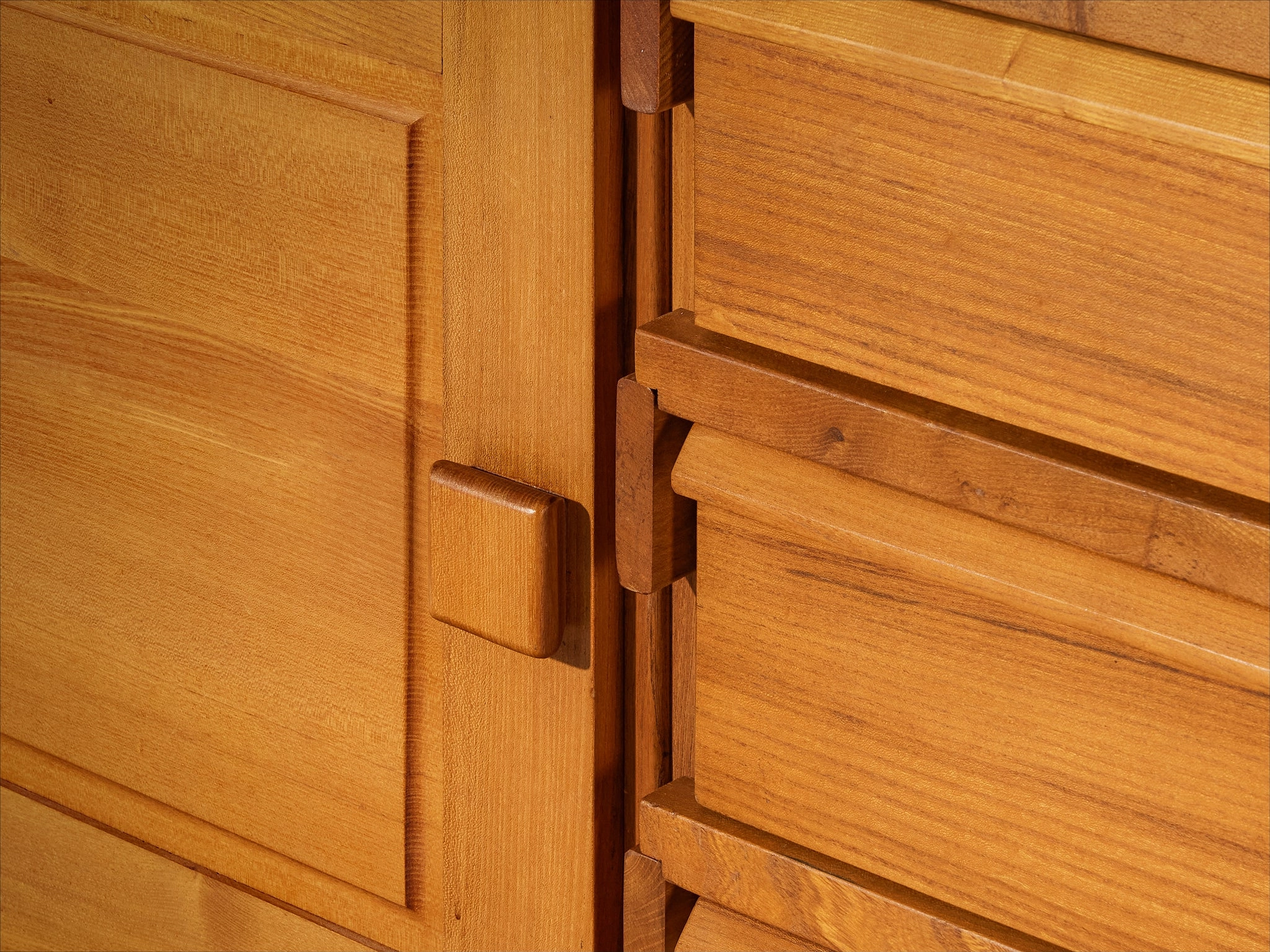 Galerie L'Orme Modular Wall Unit in Solid Elm