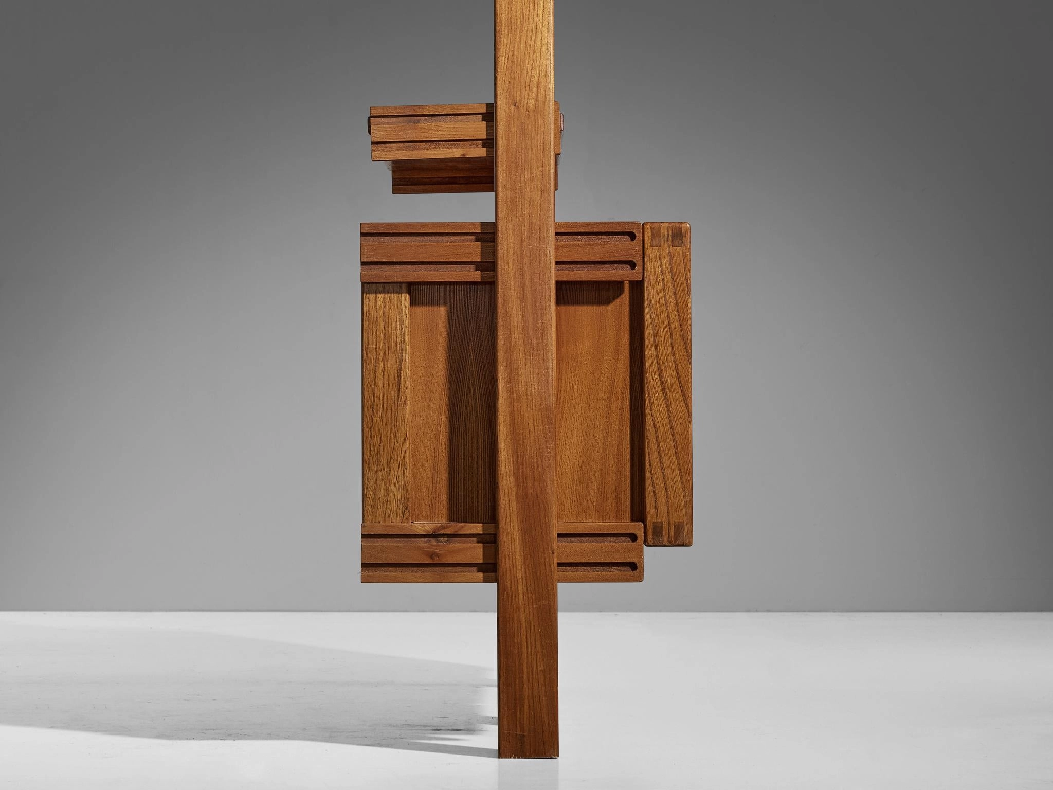 Galerie L'Orme Modular Wall Unit in Solid Elm