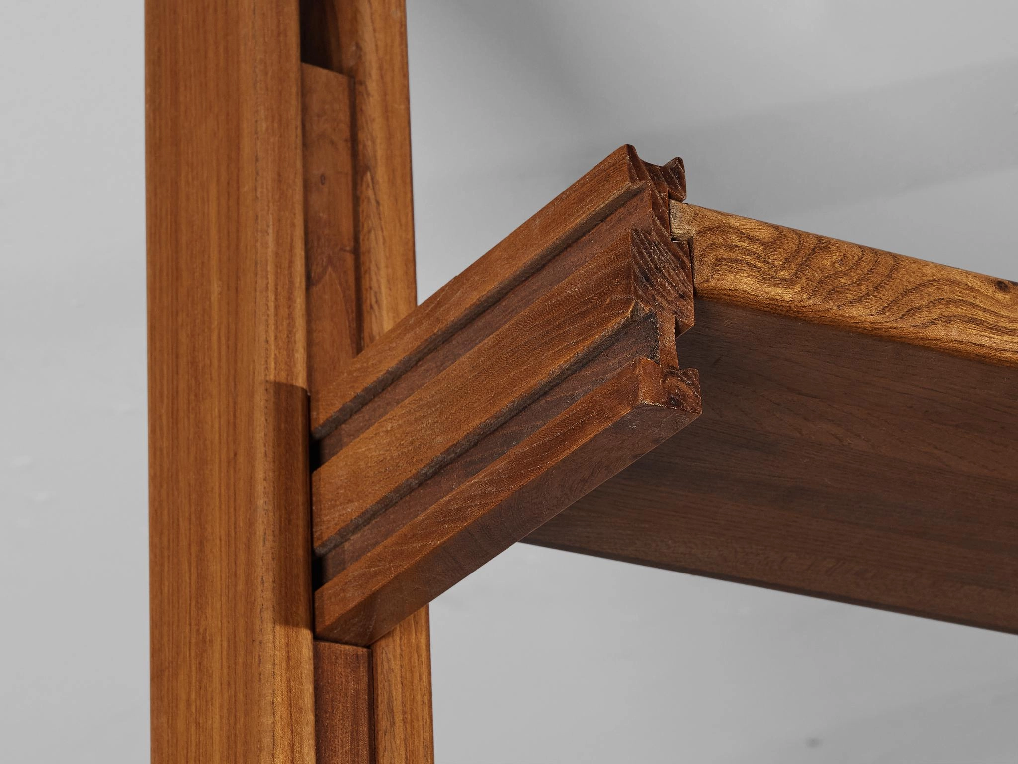 Galerie L'Orme Modular Wall Unit in Solid Elm