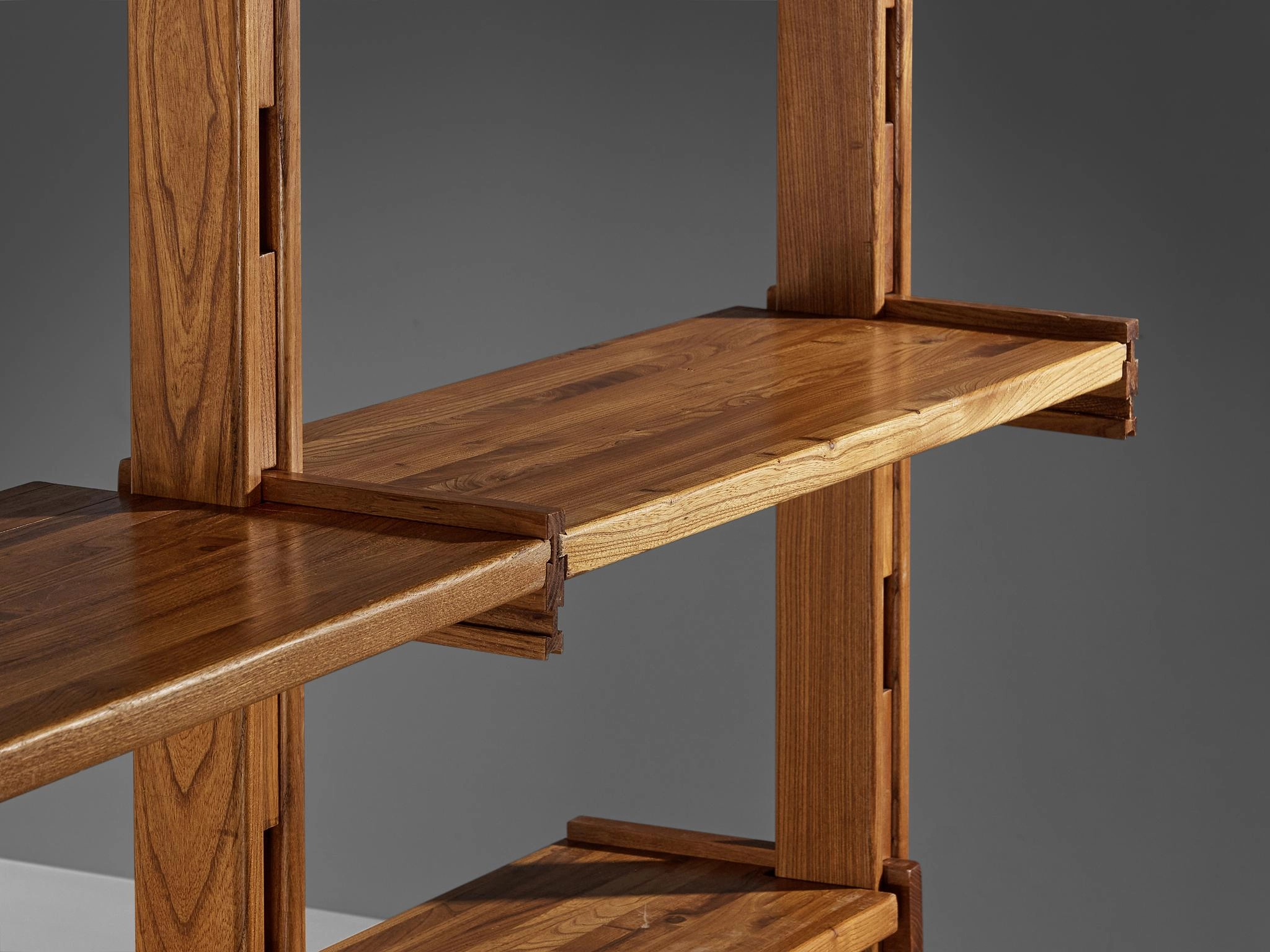 Galerie L'Orme Modular Wall Unit in Solid Elm