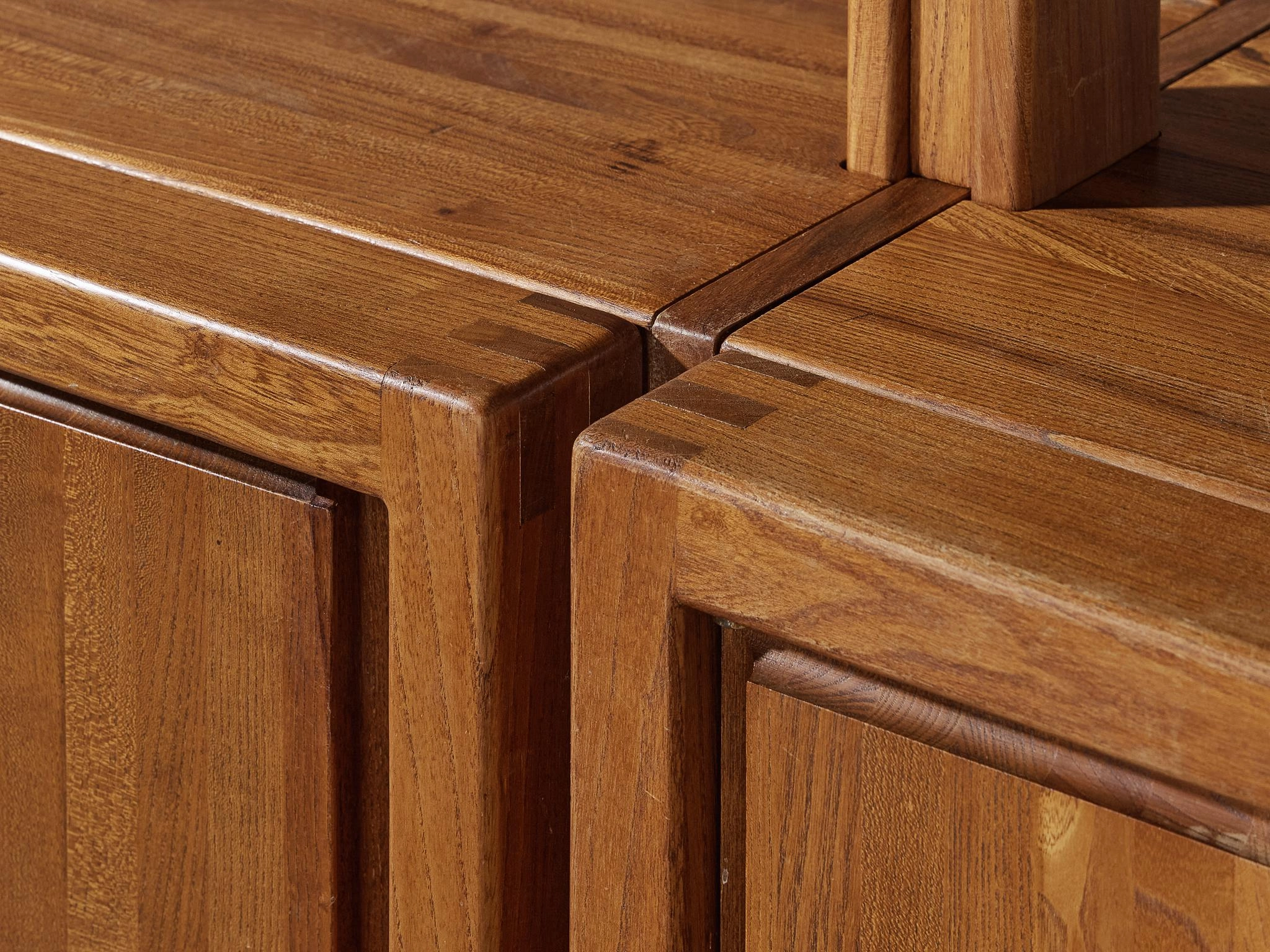 Galerie L'Orme Modular Wall Unit in Solid Elm