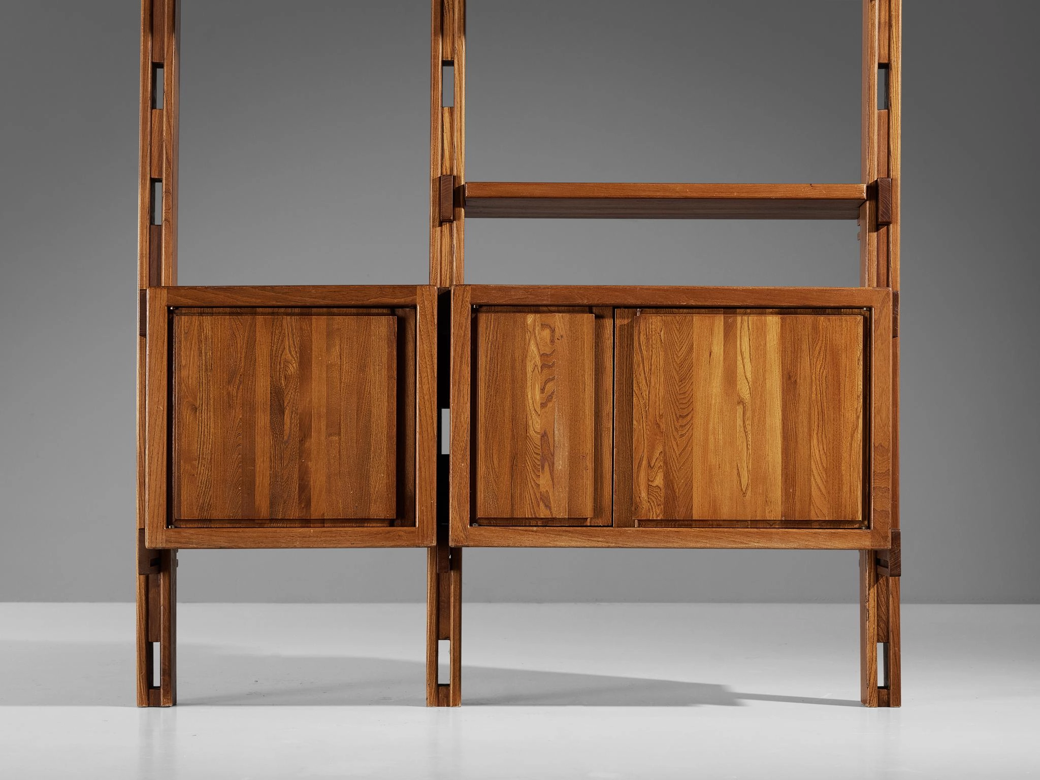 Galerie L'Orme Modular Wall Unit in Solid Elm