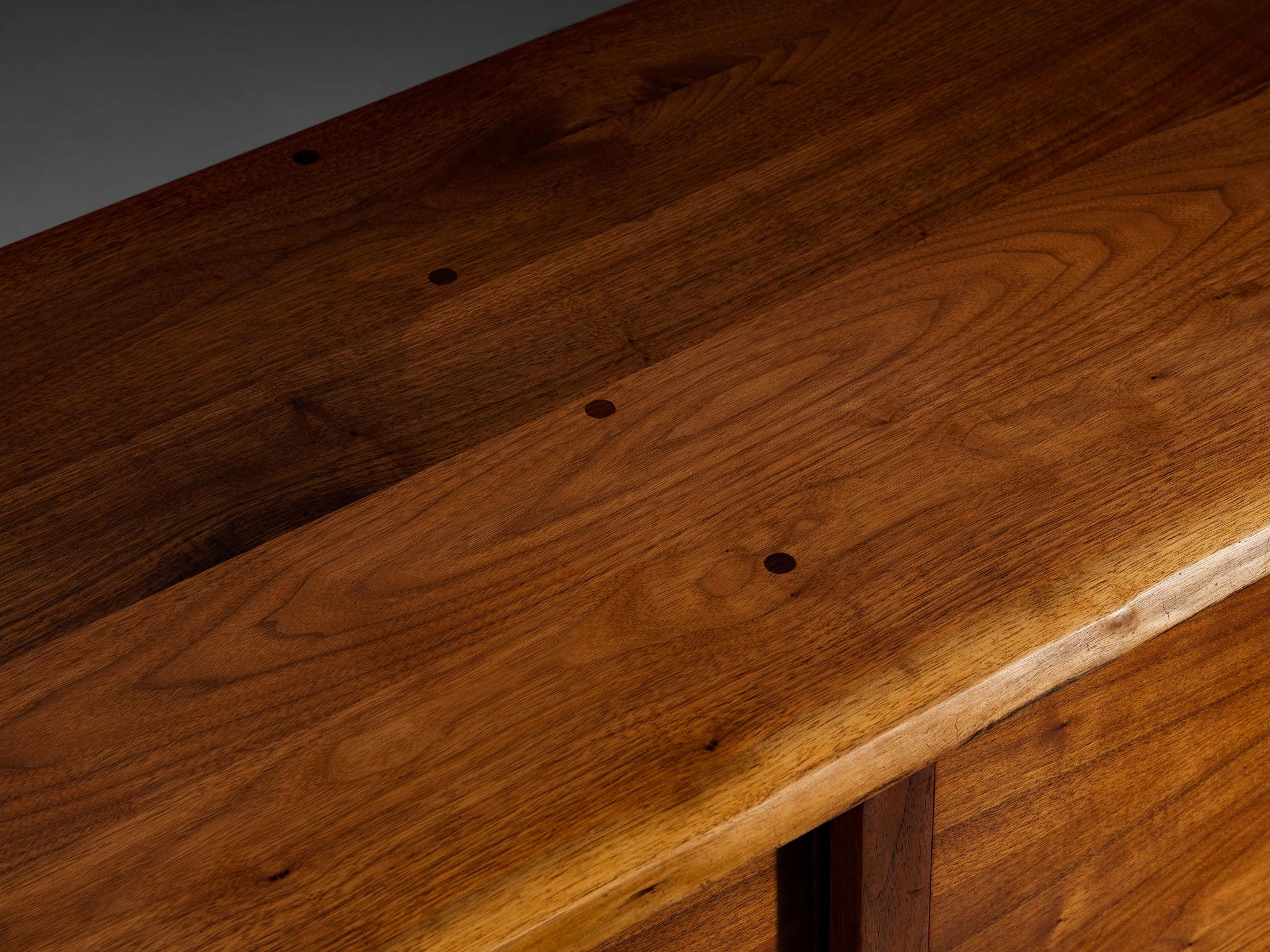 George Nakashima Double Sliding-Door Cabinet in American Black Walnut