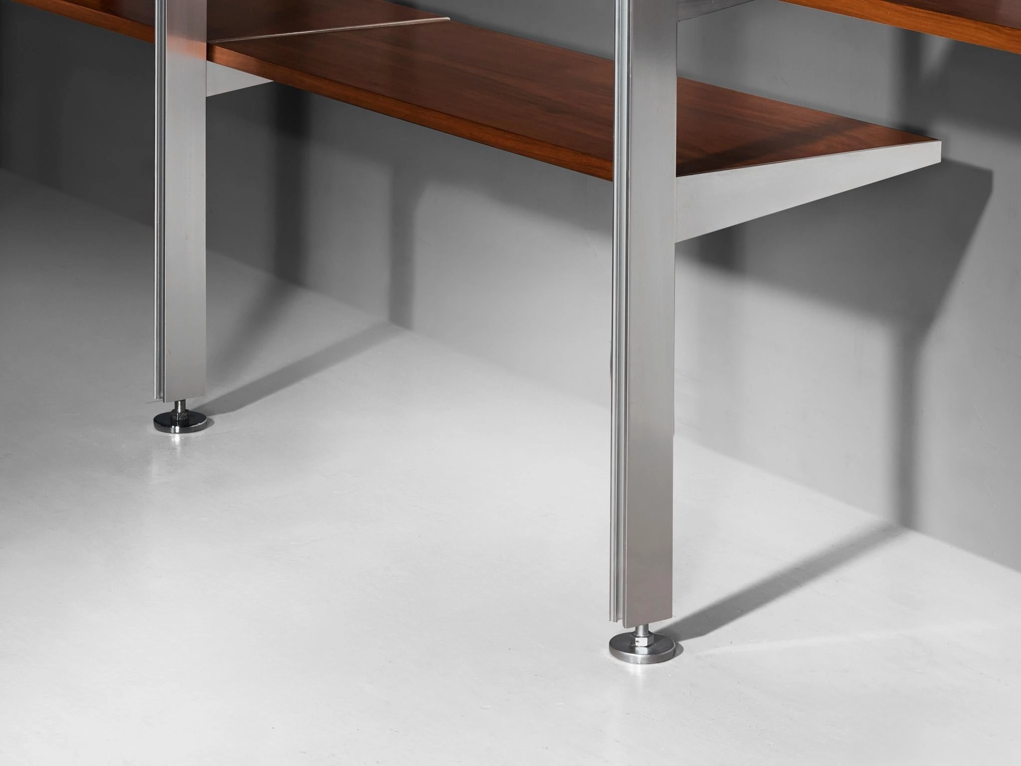 George Nelson for Herman Miller CSS Modular Wall Unit in Walnut & Aluminum