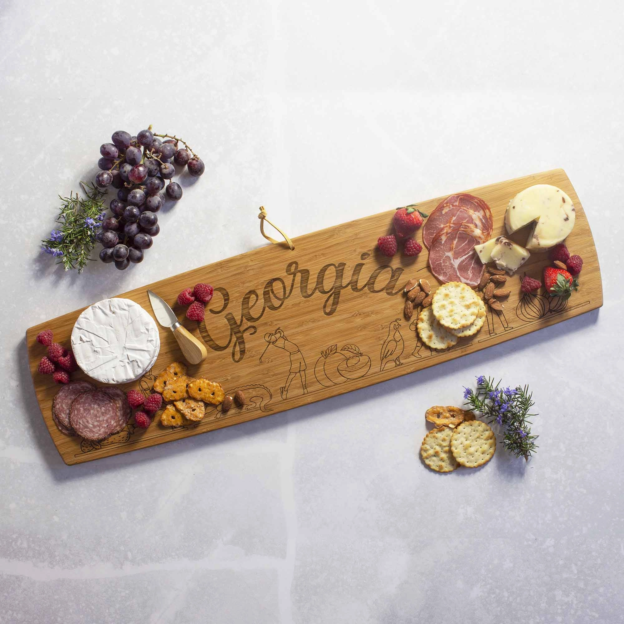 Georgia Engraved XL Charcuterie Board, 30" x 8-1/2"