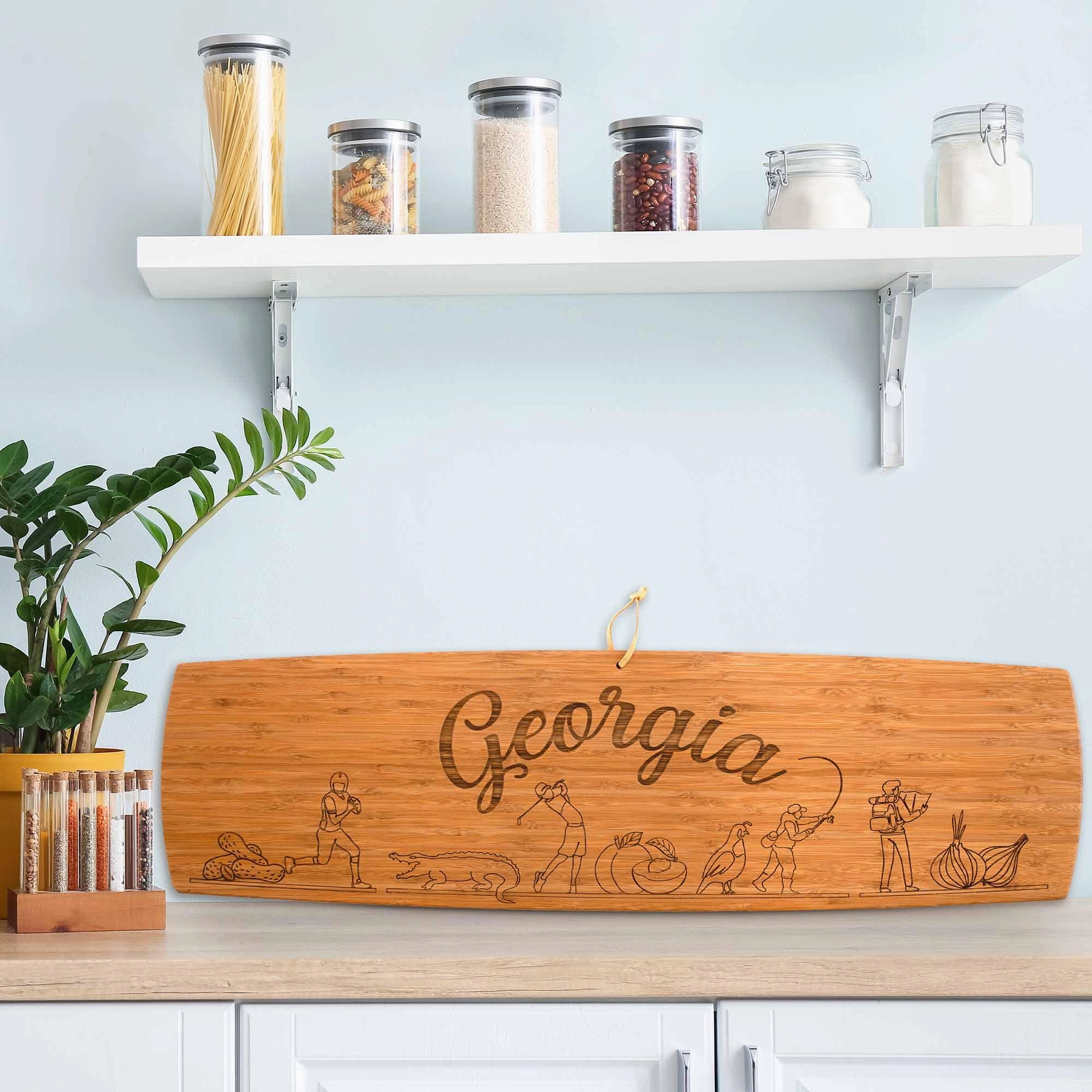 Georgia Engraved XL Charcuterie Board, 30" x 8-1/2"