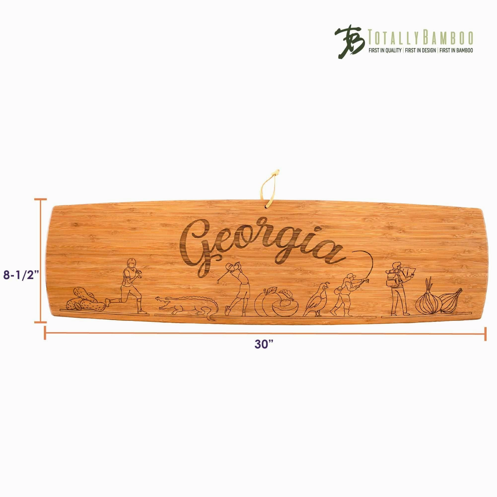 Georgia Engraved XL Charcuterie Board, 30" x 8-1/2"