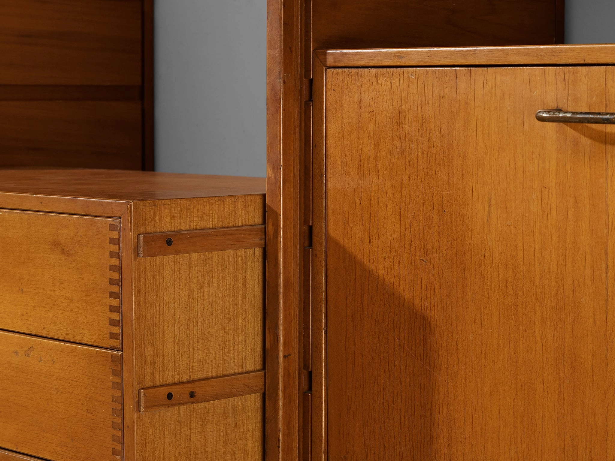 Gianfranco Frattini for Cantieri Carugati Large Library in Cherry