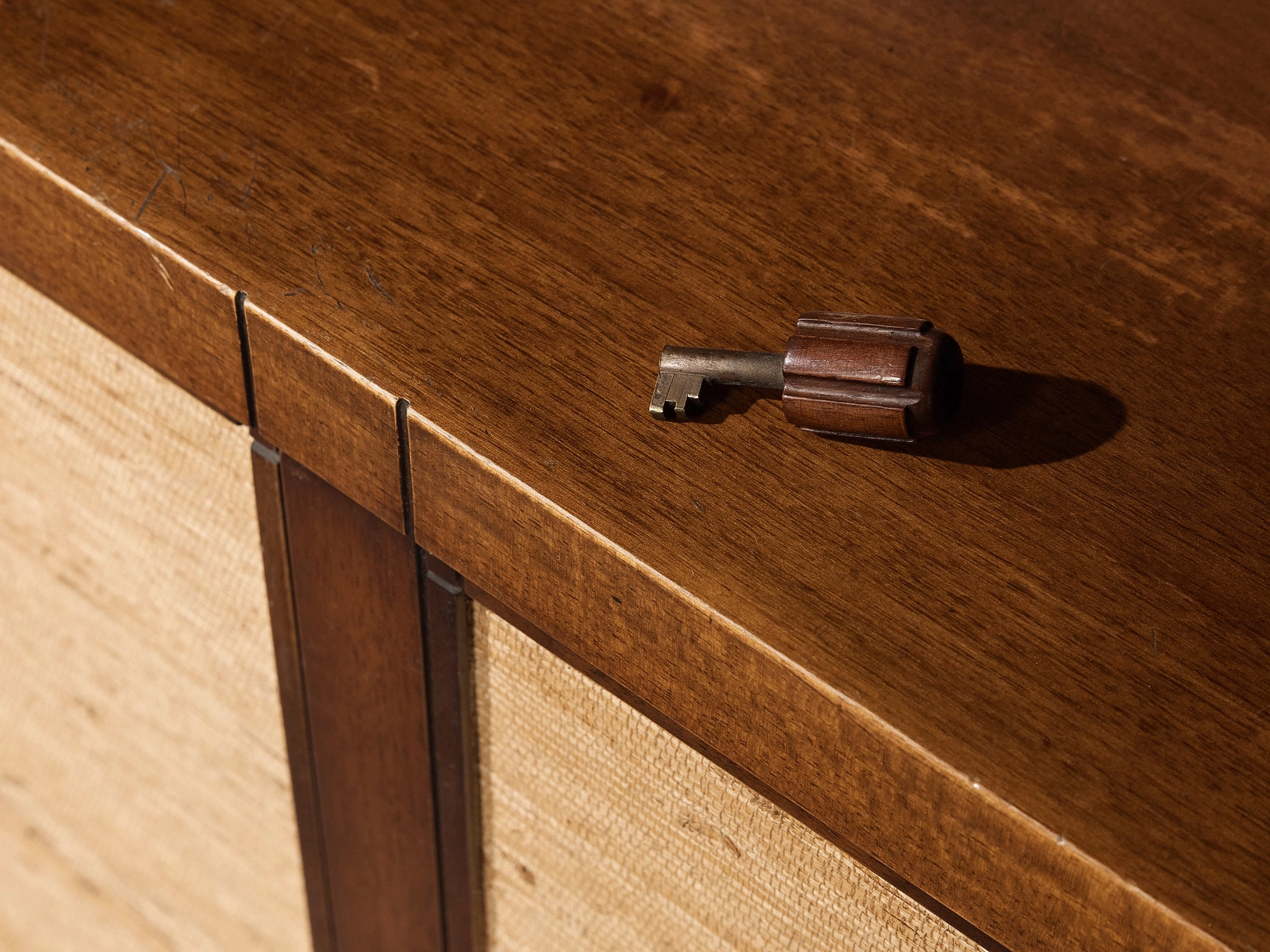 Gigi Radice for Studio Gino Colombo Unique Wall Unit in Walnut and Seagrass