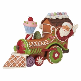 Gingerbead Train Engine Fig figurines,decorative figurines,home accents