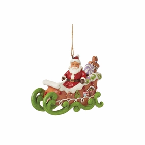 Gingerbread Chrstms Sleigh Orn figurines,decorative figurines,home accents
