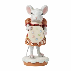 Gingerbread Mouse Girl Fig figurines,decorative figurines,home accents