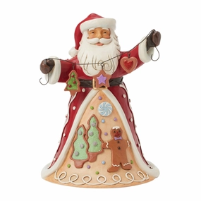 Gingerbread Santa Garland Fig figurines,decorative figurines,home accents