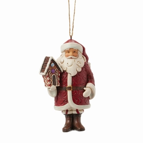Gingerbread Santa Ornament figurines,decorative figurines,home accents