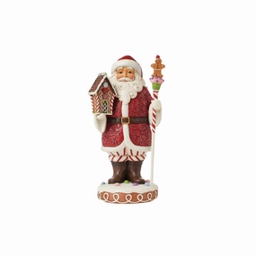 Gingerbread Santa Staff Fig figurines,decorative figurines,home accents