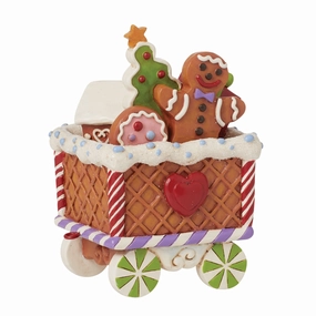 Gingerbread Train Car Figurine figurines,decorative figurines,home accents